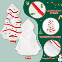 Qimgic Christmas Elves Doll Clothes - Christmas Fairy Dolls Clothing Costume Accessories, Xmas Eve Tree Cake Dress Clothes 16 - 18 inch Doll Outfit Decoration for Winter Party (2 Piece)