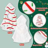 Qimgic Christmas Elves Doll Clothes - Christmas Fairy Dolls Clothing Costume Accessories, Xmas Eve Tree Cake Dress Clothes 16 - 18 inch Doll Outfit Decoration for Winter Party (2 Piece)