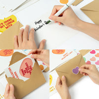 QIMGIC Valentine's Day Funny Card - 30 Sets Humorous Valentines Day Box Greeting Cards with Envelopes and Stickers, Assorted Fun Coworker Note for Friends Colleague Employees Office (6” x 4”)