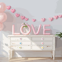 QIMGIC Valentines Cabinet Knobs Covers - 20pcs Valentine’s Day Cabinet Handle Covers Decorative, Sweet Conversation Heart Silicone Drawer Door Dresser Closet Pull Knob for Home Office Kitchen Bedroom