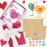 QIMGIC Valentine's Day Funny Card - 30 Sets Humorous Valentines Day Box Greeting Cards with Envelopes and Stickers, Assorted Fun Coworker Note for Friends Colleague Employees Office (6” x 4”)