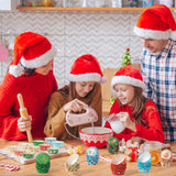 Qimgic Christmas Mini Cupcake Liners - 600pcs Merry Christmas Candy Baking Cups Muffin Cupcake Wrappers, Xmas Tree Santa Claus Snowman Chocolate Cake Wrap Making Supplies for Xmas Eve Party(10 Styles)
