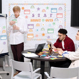 Qimgic Shout Out Bulletin Board - 112pcs Staff Student Shout Out Motivational Cutout Borders Decorations Set for Office Classroom, Employee Appreciation Ideas Decor for School Chalkboard Wall Supplies