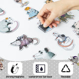 Qimgic Possum Fridge Magnets Decorations - 30pcs Opossum Door Car Magnetic Refrigerator Decor for Home Kitchen, Funny Animal Possum Magnetic Sticker for Kids Adult Gift Mailbox Locker Bumper