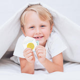 Qimgic Mini Tooth Receipt Set - 20 Set Blue Tooth Cards with Envelope and Fairy Letter for Kids, Lost Teeth Certificate Keepsake Postmark Gift Bag with Seal Stickers for Girls Boys Home School Award