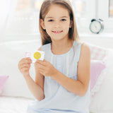 Qimgic Mini Tooth Receipt Set - 20 Set Pink Tooth Cards with Envelope and Fairy Letter for Kids, Lost Teeth Certificate Keepsake Postmark Gift Bag with Seal Stickers for Girls Boys Home School Award