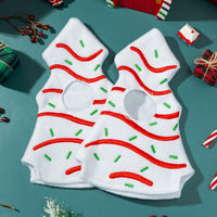 Qimgic Christmas Elves Doll Clothes - Christmas Fairy Dolls Clothing Costume Accessories, Xmas Eve Tree Cake Dress Clothes 16 - 18 inch Doll Outfit Decoration for Winter Party (2 Piece)