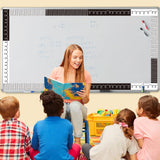 Qimgic Magnetic Bulletin Board Borders - 24pcs Black White Border Decoration Set for Classroom, Back to School Bulletin Board Trim Frame Decor for Chalkboard Blackboard Teacher Office Supplies