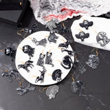 Qimgic Skeleton Animal Skull Earrings - Skull Earrings Dangle for Women Teen, Halloween Jewelry Spooky Dangle Drop, Holiday Funny Dangling Accessories Set for Halloween Fun Gift (12 Pairs)