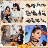 Qimgic Skeleton Animal Skull Earrings - Skull Earrings Dangle for Women Teen, Halloween Jewelry Spooky Dangle Drop, Holiday Funny Dangling Accessories Set for Halloween Fun Gift (12 Pairs)