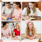 QIMGIC Cafecito Beadable Pens Kit - 12 Set Funny Cafecito Chisme DIY Ballpoint Pen Making with Bead Craft, Coffee Party Beaded Pen Bulk Charm Tassel Supplies for Women School Students Gift