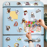 Qimgic Possum Fridge Magnets Decorations - 30pcs Opossum Door Car Magnetic Refrigerator Decor for Home Kitchen, Funny Animal Possum Magnetic Sticker for Kids Adult Gift Mailbox Locker Bumper