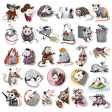 Qimgic Possum Fridge Magnets Decorations - 30pcs Opossum Door Car Magnetic Refrigerator Decor for Home Kitchen, Funny Animal Possum Magnetic Sticker for Kids Adult Gift Mailbox Locker Bumper